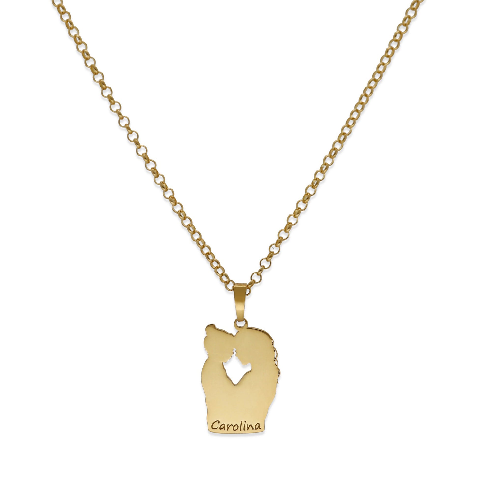 Colgante Linda en Plata de Ley 925 y baño Oro 18k