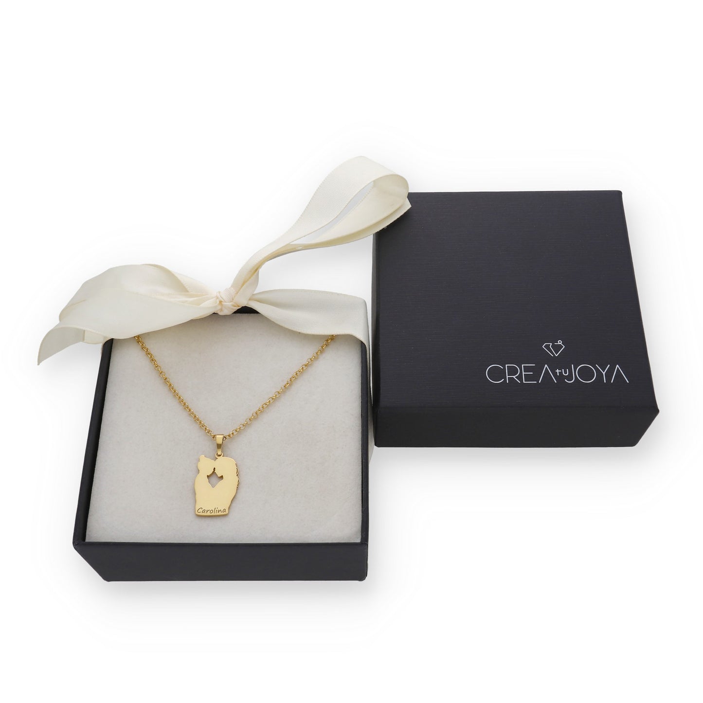 Colgante Linda en Plata de Ley 925 y baño Oro 18k