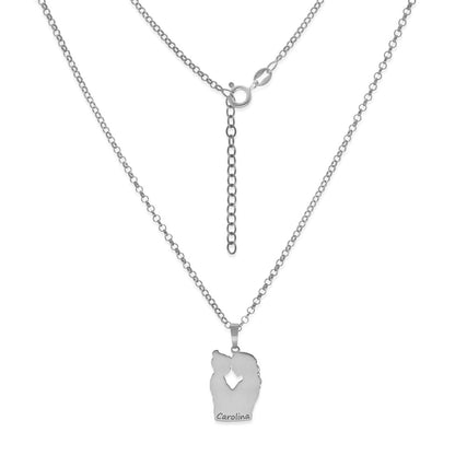 Colgante Linda en Plata de Ley 925 y baño Oro rosa 18k