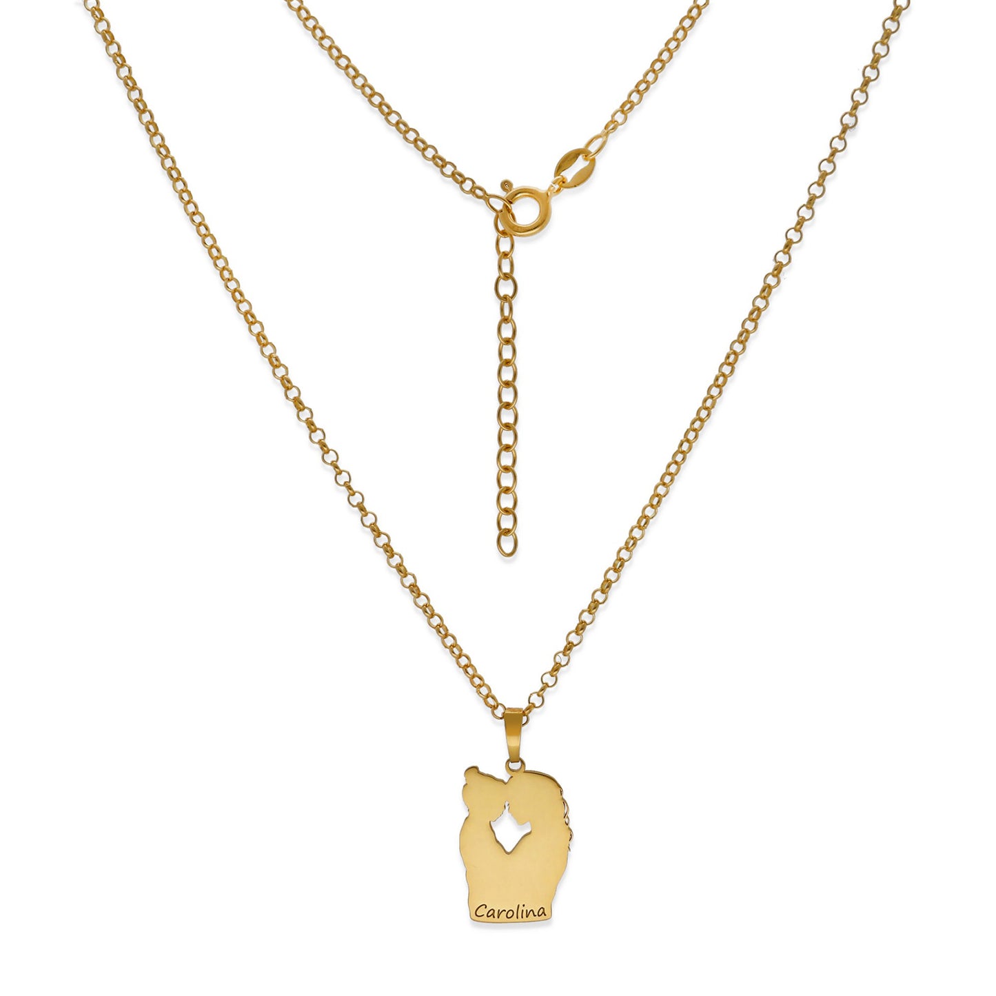 Colgante Linda en Plata de Ley 925 y baño Oro rosa 18k