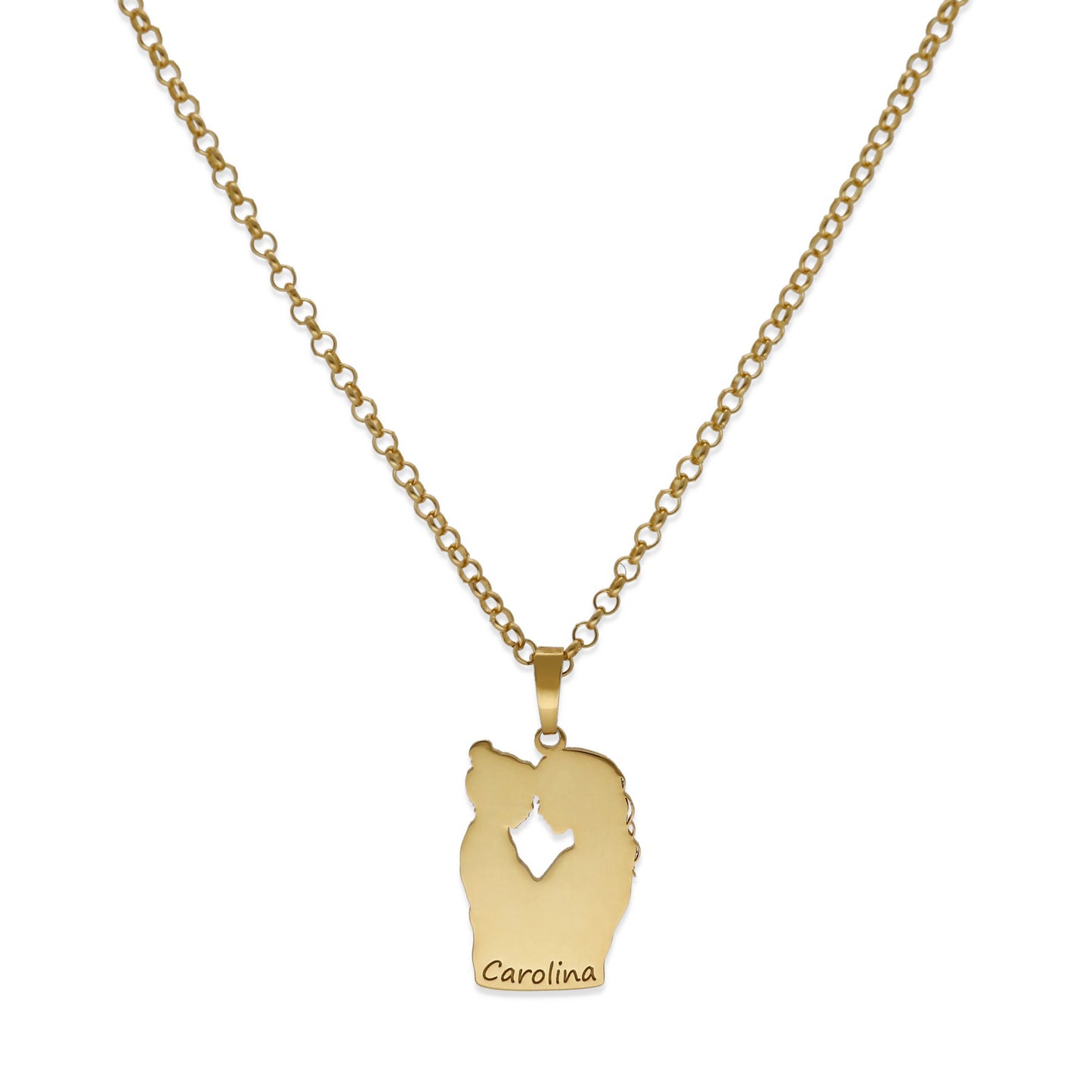 Colgante Linda en Plata de Ley 925 y baño Oro rosa 18k