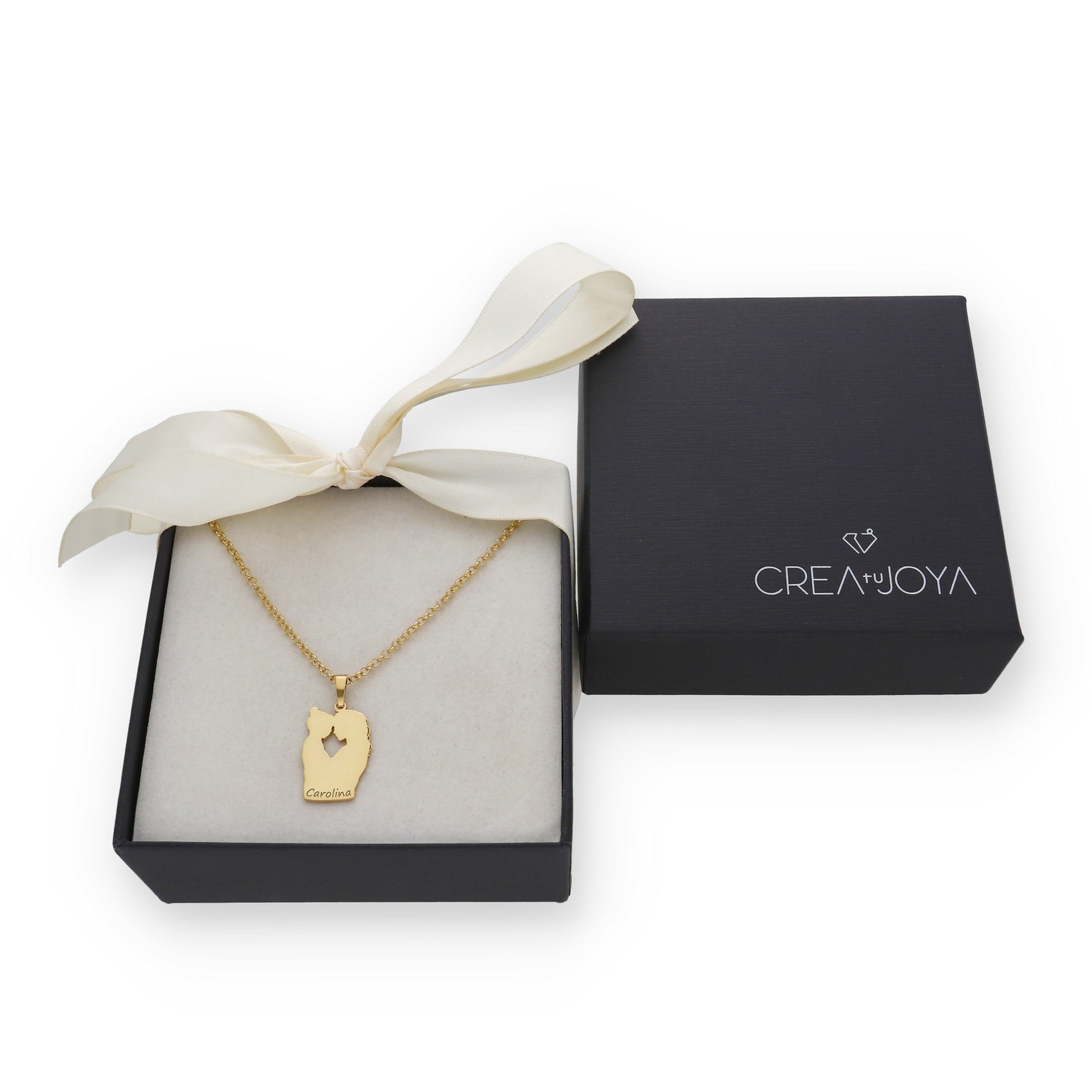 Colgante Linda en Plata de Ley 925 y baño Oro rosa 18k