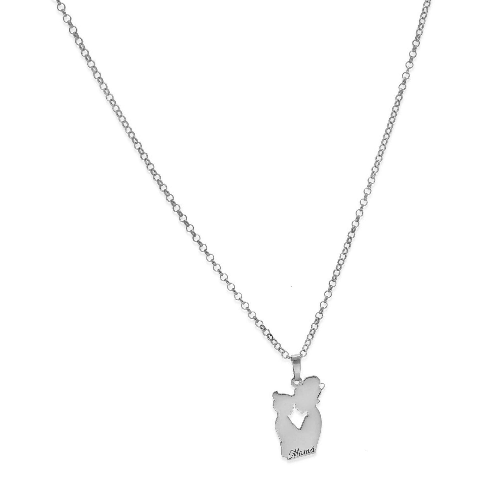 Colgante Emese niña en Plata de Ley 925 y baño Oro 18k