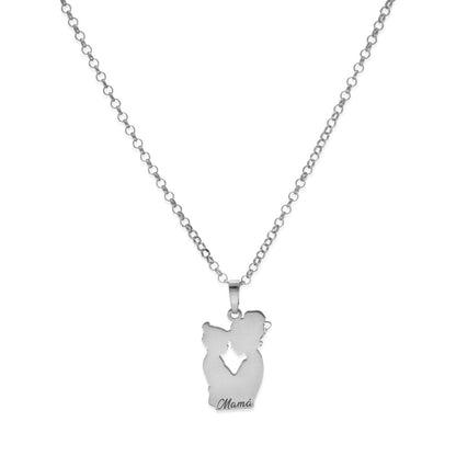 Colgante Emese niña en Plata de Ley 925 y baño Oro 18k