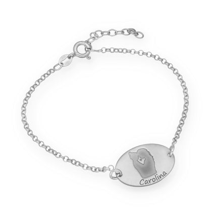 Pulsera Linda en Plata de Ley 925 y baño Oro 18k