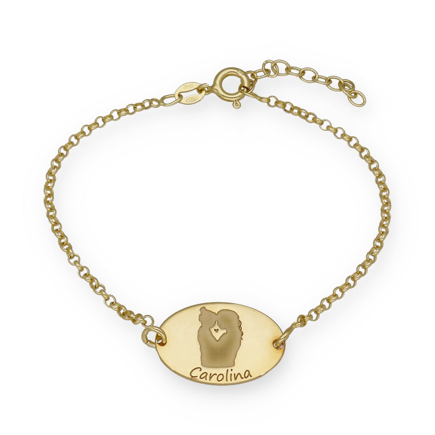 Pulsera Linda en Plata de Ley 925 y baño Oro rosa 18k