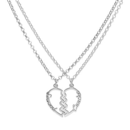 Colgante Doble Corazón Adore en Plata de Ley 925