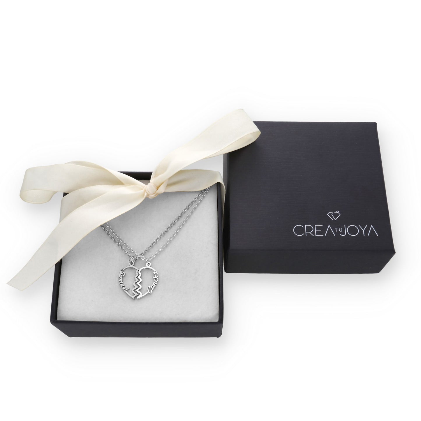 Colgante Doble Corazón Adore en Plata de Ley 925