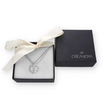 Colgante Doble Corazón Adore en Plata de Ley 925