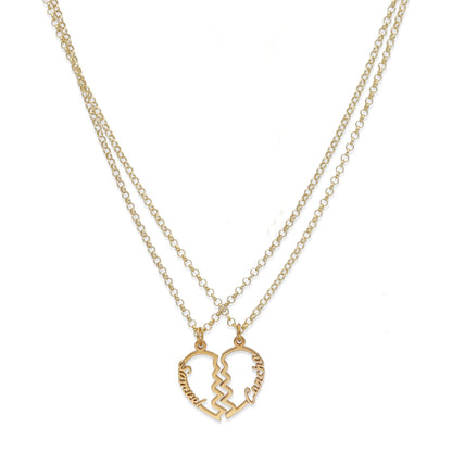 Colgante Doble Corazón Adore en Plata de Ley 925