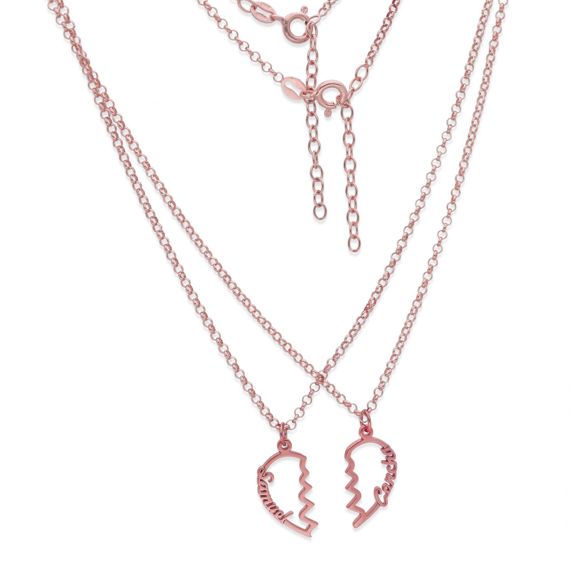 Colgante Doble Corazón Adore en Plata de Ley 925
