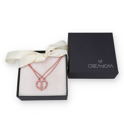 Colgante Doble Corazón Adore en Plata de Ley 925