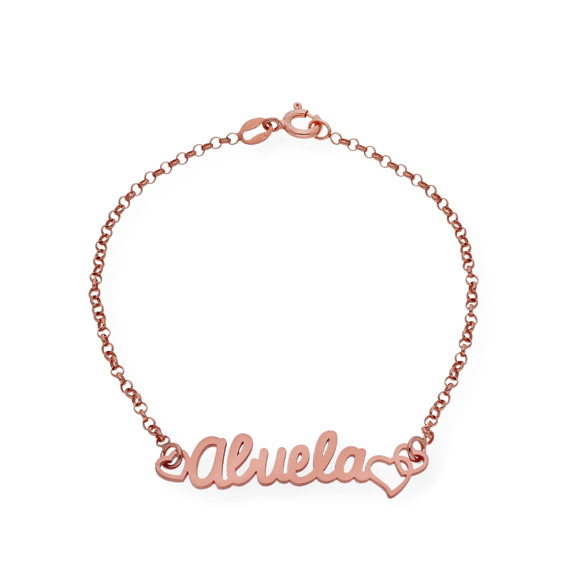 Pulsera Love Abuela en Plata 925 y baño Oro 18k