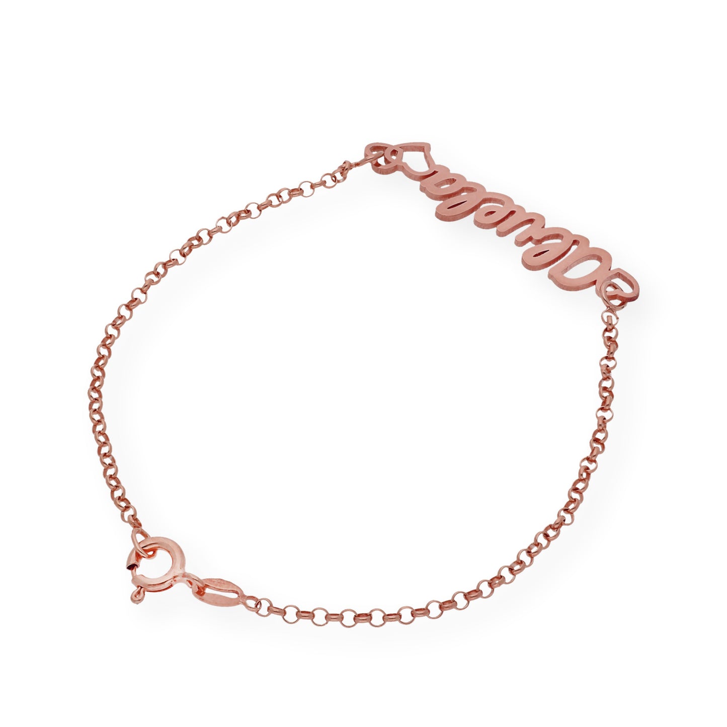 Pulsera Love Abuela en Plata 925 y baño Oro 18k