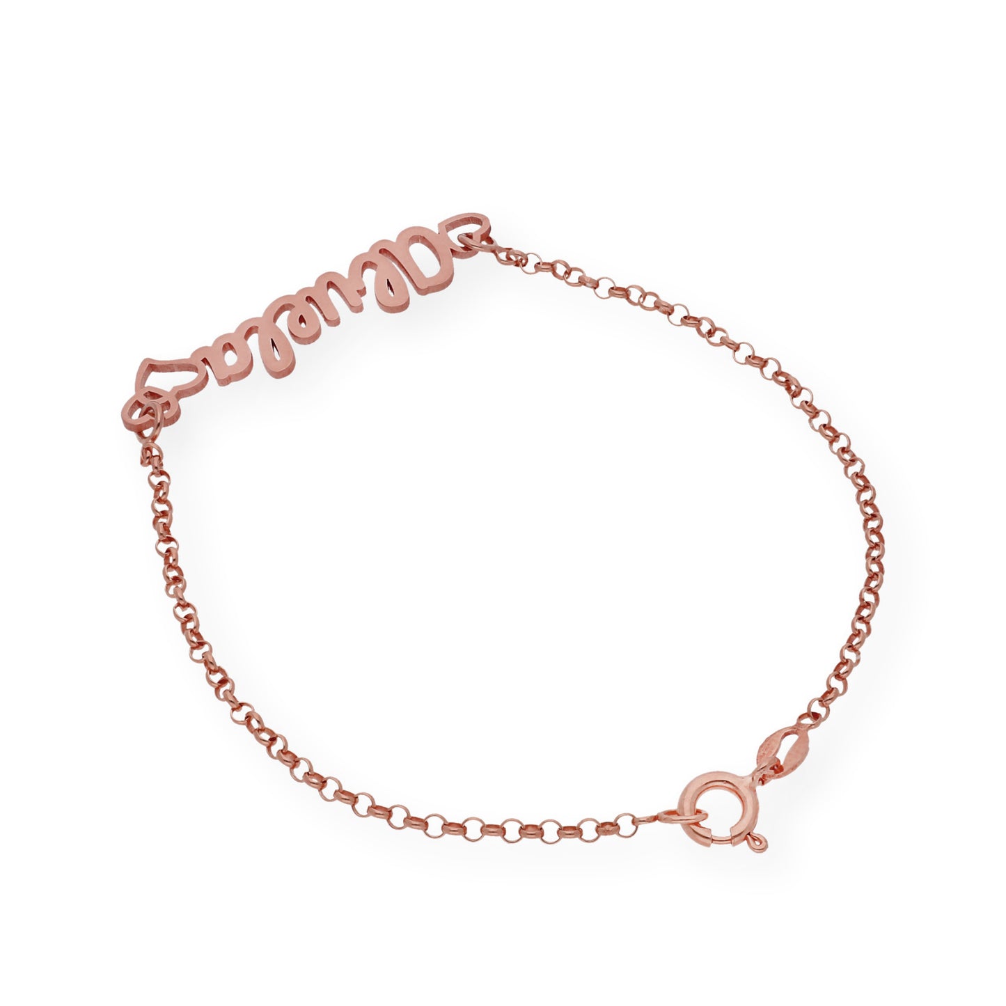 Pulsera Love Abuela en Plata 925 y baño Oro 18k