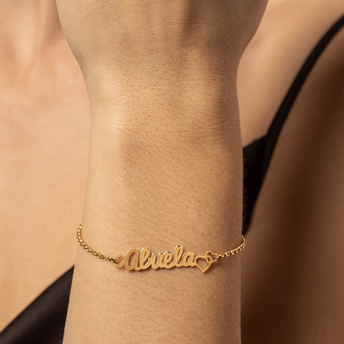 Pulsera Love Abuela en Plata 925 y baño Oro 18k
