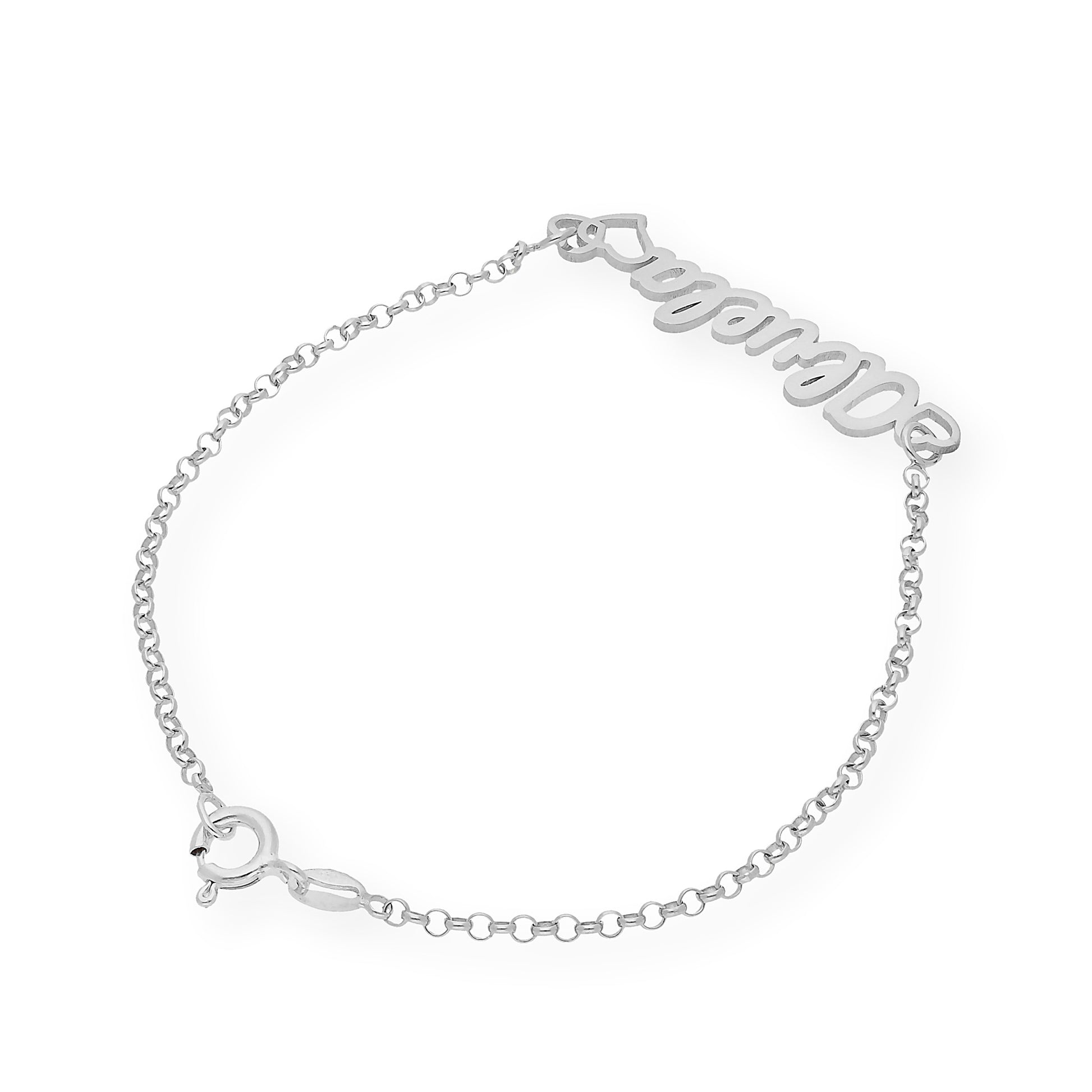 Pulsera Love Abuela en Plata 925 y baño Oro rosa 18k