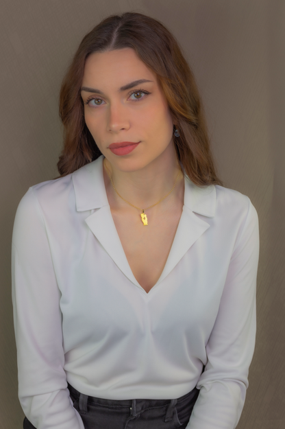 Colgante Emese niño en Plata de Ley 925 y baño Oro 18k