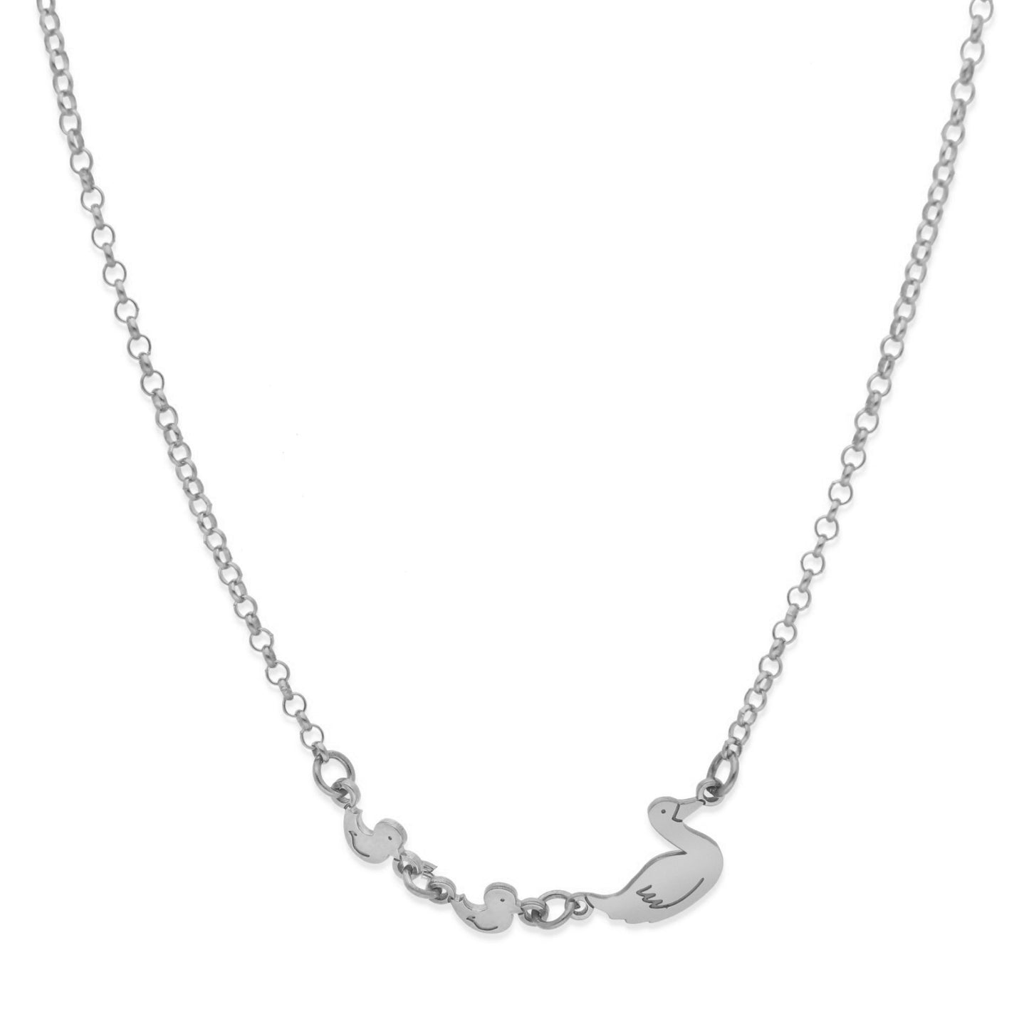 Colgante Patitos en Plata de Ley 925