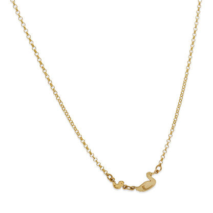 Colgante Patitos en Plata de Ley 925 y baño Oro rosa 18k