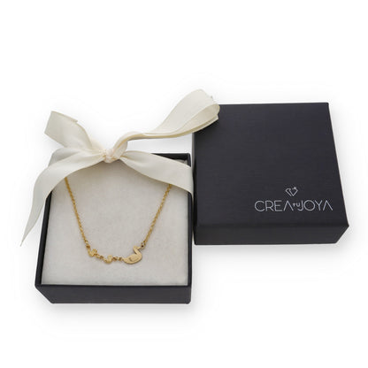 Colgante Patitos en Plata de Ley 925 y baño Oro rosa 18k