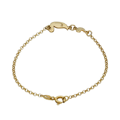 Pulsera Patitos en Plata de Ley 925 y baño Oro Rosa 18k