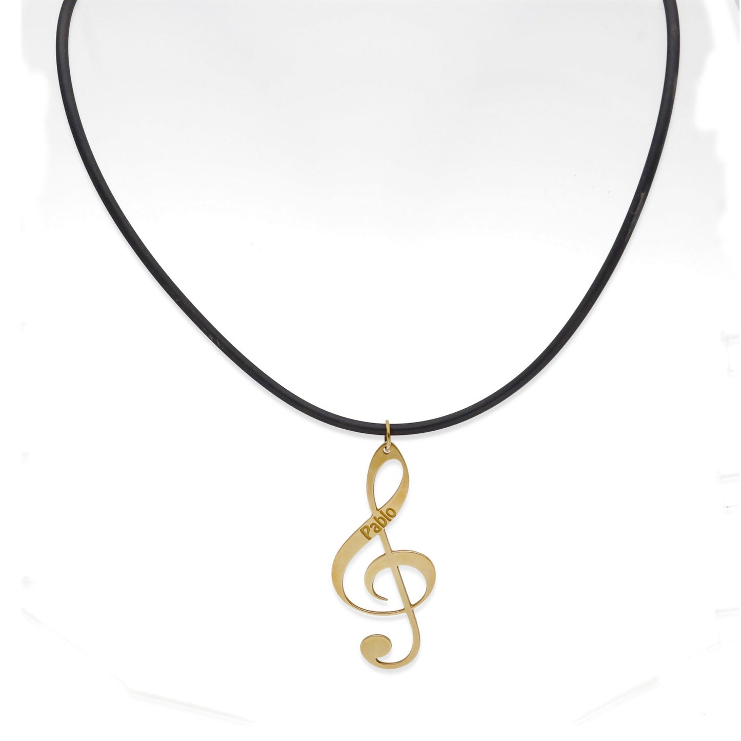 Colgante Clave de Sol en Plata de Ley 925