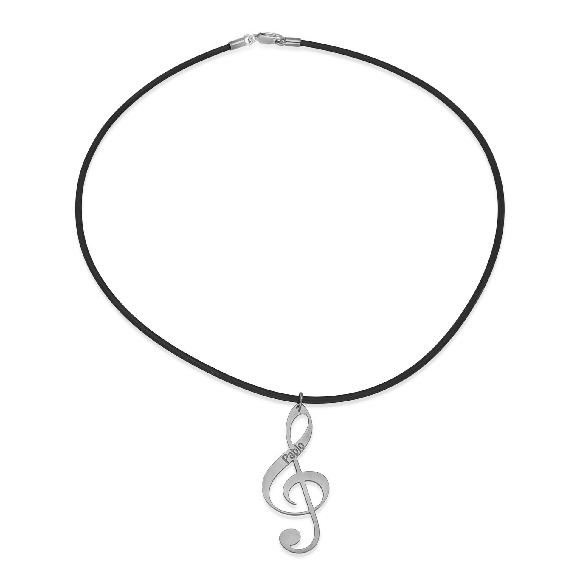 Colgante Clave de Sol en Plata de Ley 925