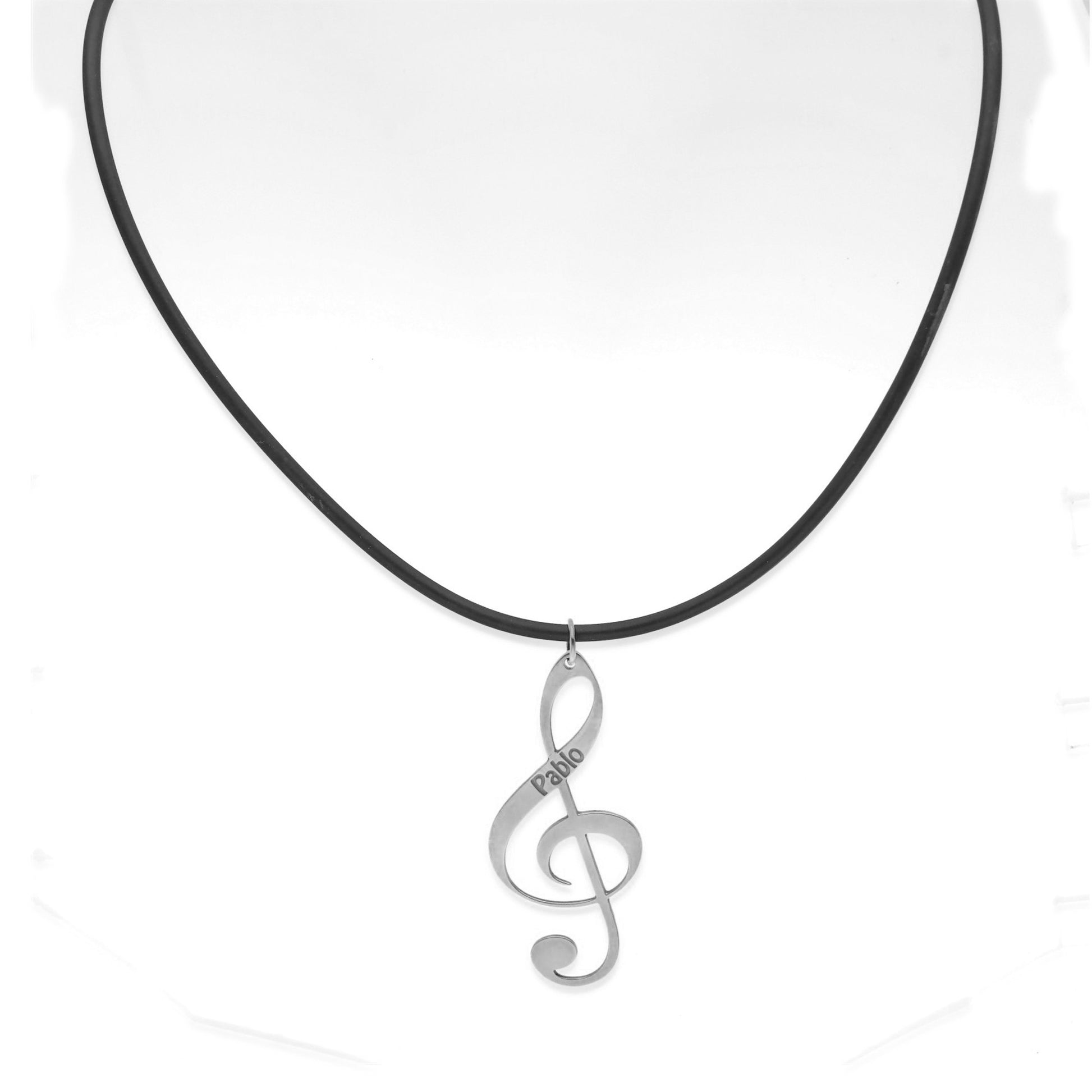 Colgante Clave de Sol en Plata de Ley 925