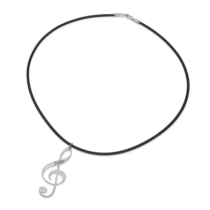 Colgante Clave de Sol en Plata de Ley 925