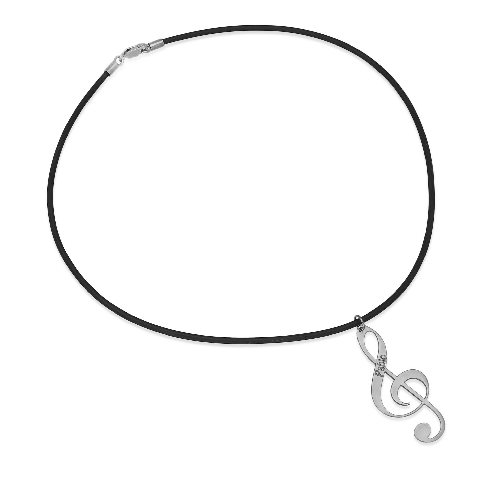 Colgante Clave de Sol en Plata de Ley 925