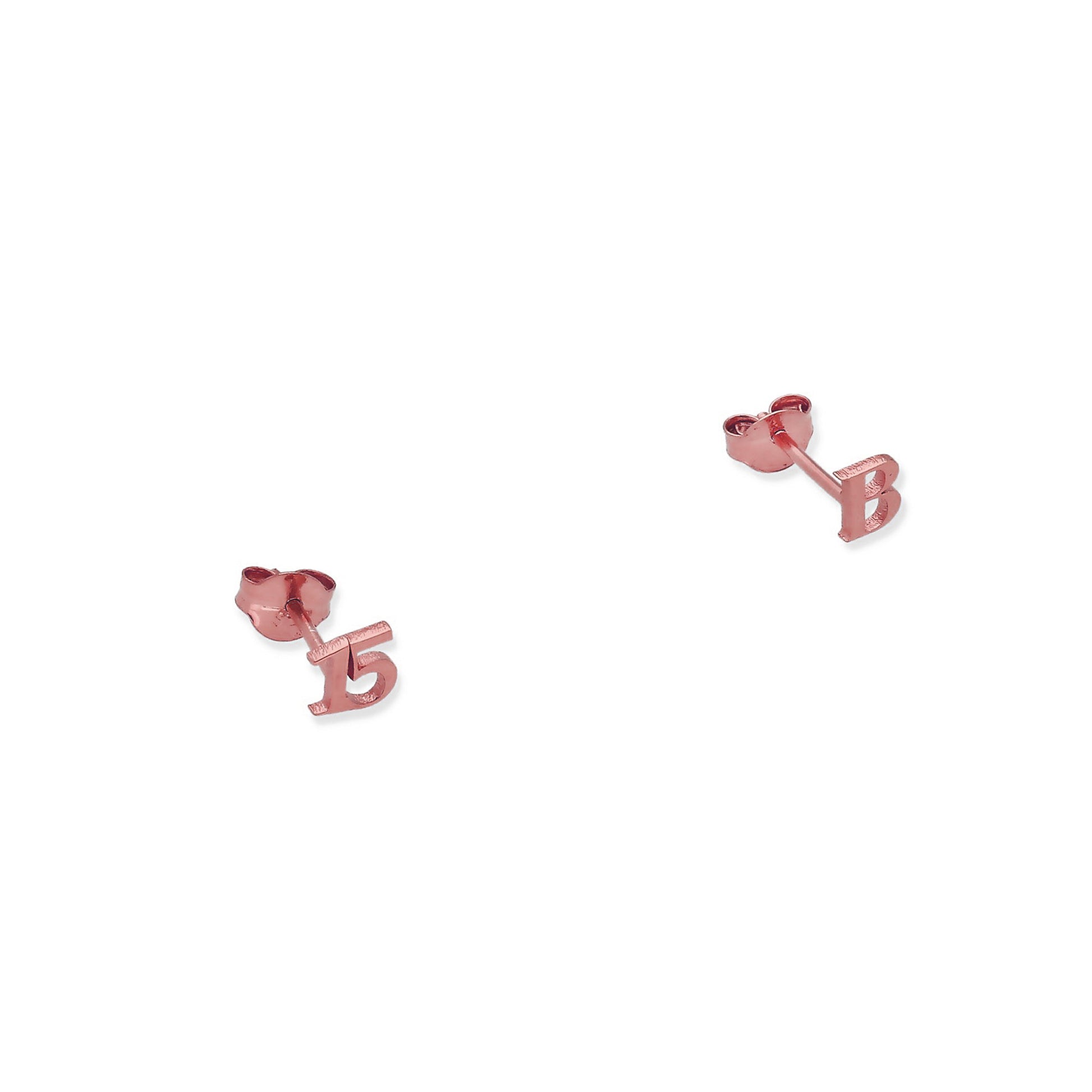 Pendientes Juliet Inicial y Número en Plata 925