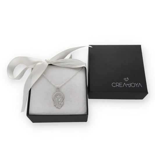 Colgante Virgen Niña en Plata de Ley 925