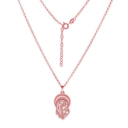 Colgante Virgen Niña en Plata de Ley 925