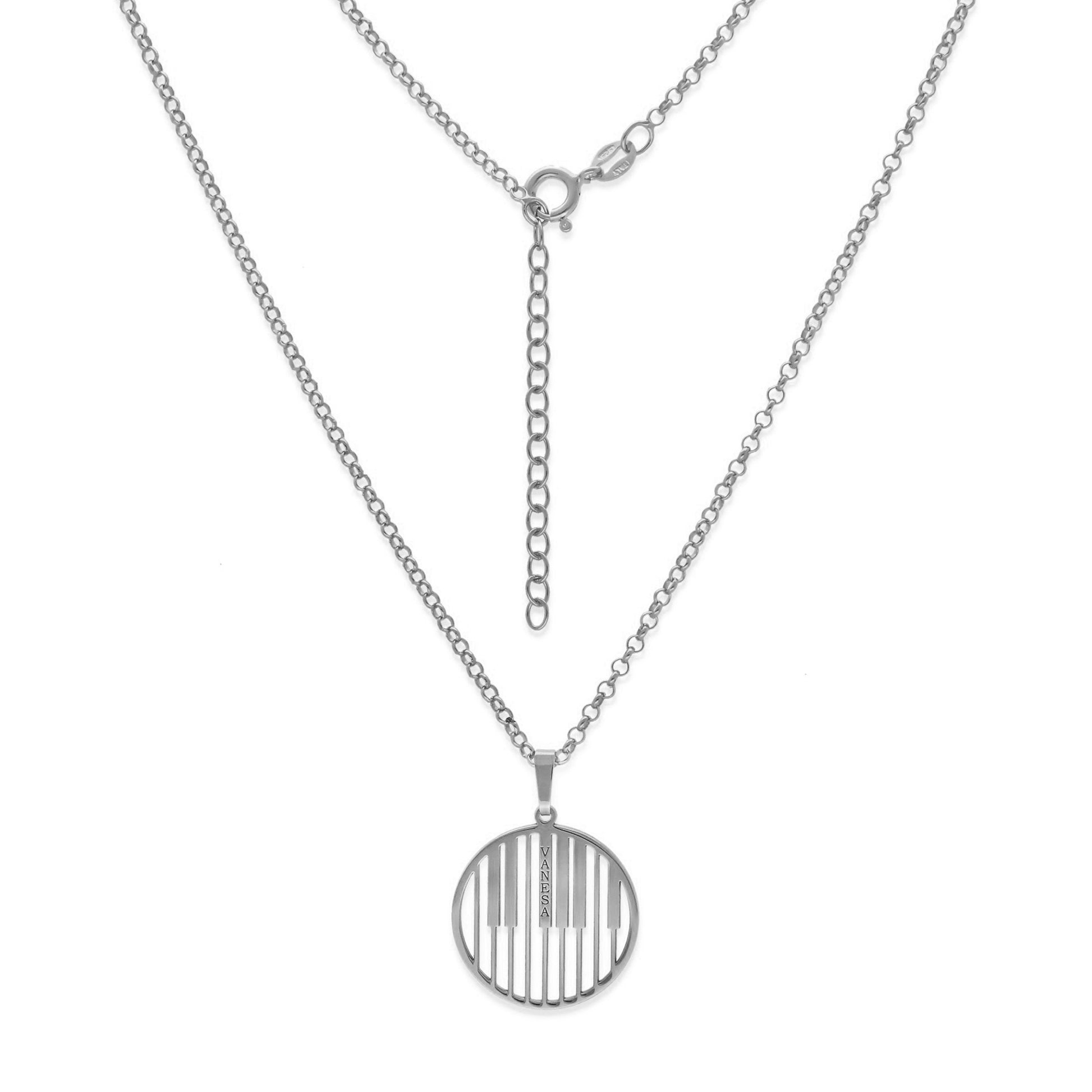 Colgante Piano en Plata de Ley 925