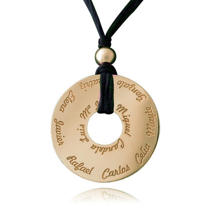 Colgante Cercle XL Personalizado Plata 925
