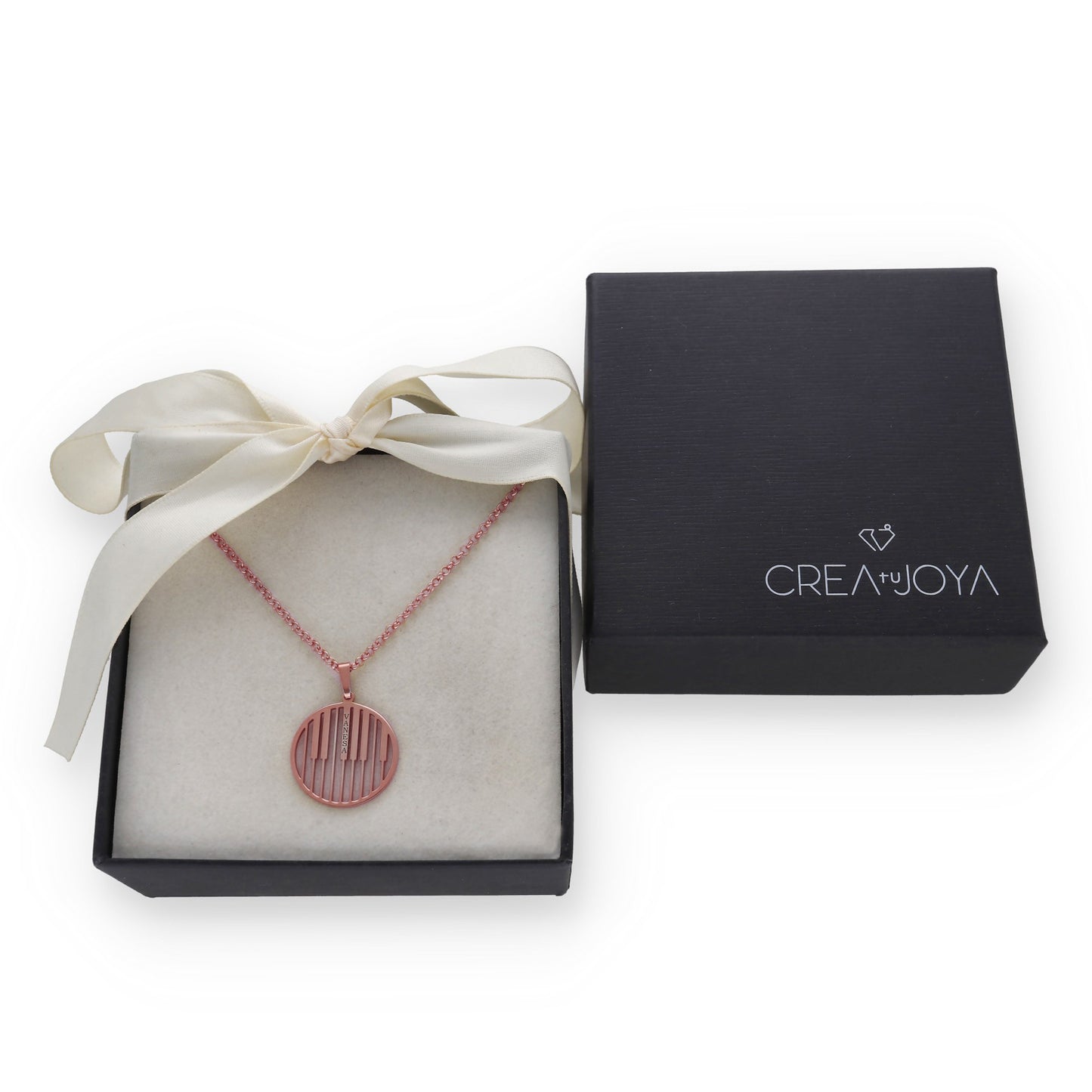 Colgante Piano en Plata de Ley 925 y baño Oro 18k