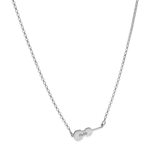 Colgante Violín en Plata de Ley 925