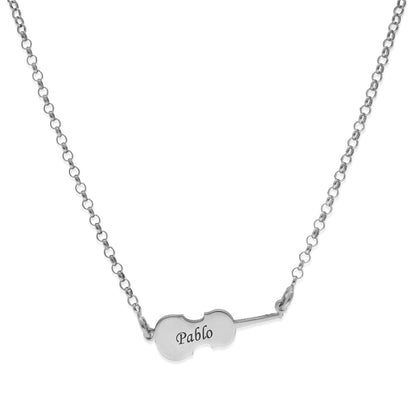 Colgante Violín en Plata de Ley 925