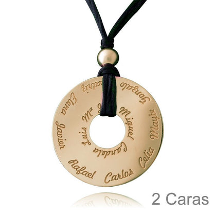 Colgante Cercle XL Personalizado Plata 925