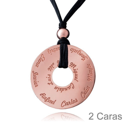 Colgante Cercle XL Personalizado Plata 925