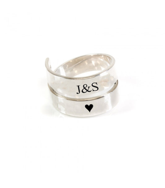 Anillo espiral  You&Me Plata 925