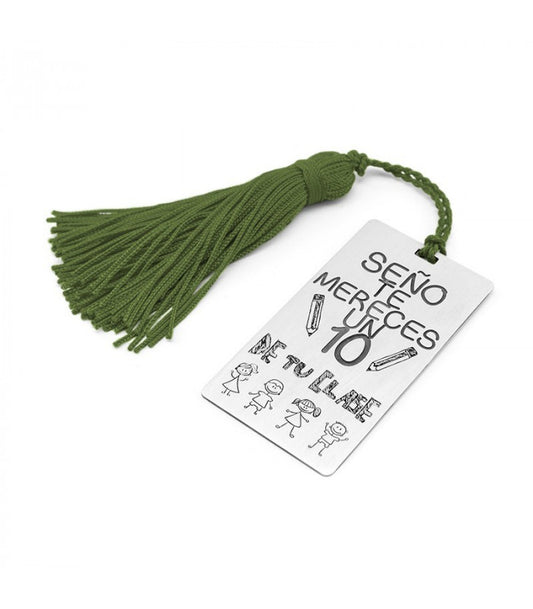 Marcapáginas para maestras "Te mereces un 10"