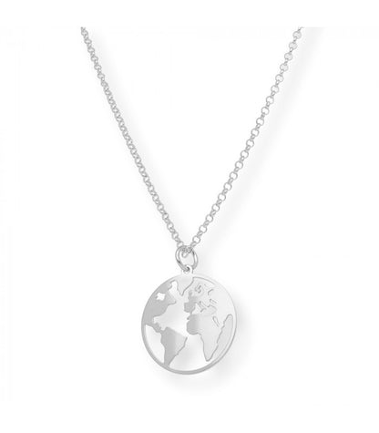 Colgante Bola del Mundo de Plata de Ley 925