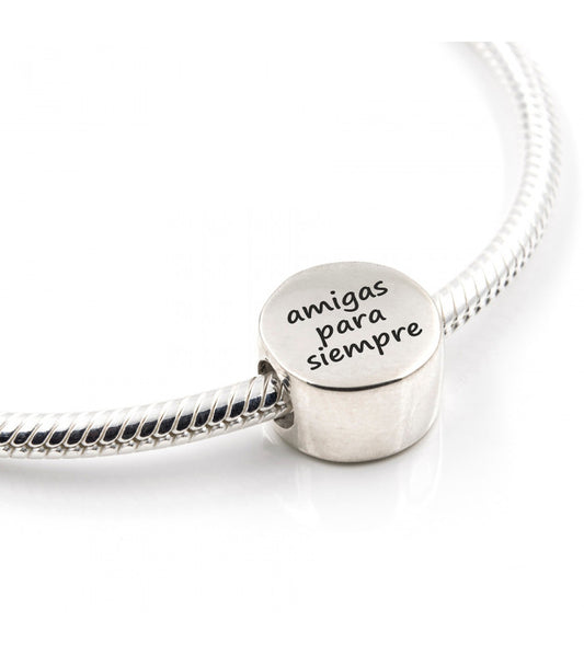 Abalorio personalizable compatible con pulseras de abalorios