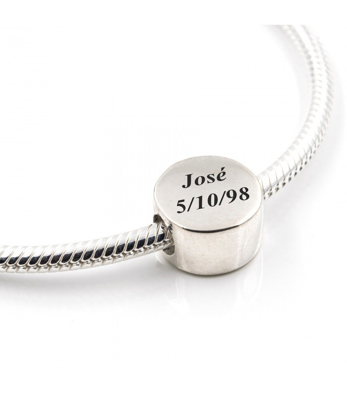 Abalorio personalizable compatible con pulseras de abalorios