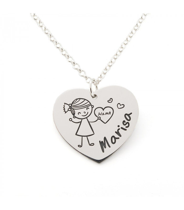 Colgante Te regalo mi corazón Mamá