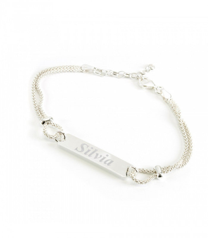 Pulsera de Plata 925 con Cordón Doble