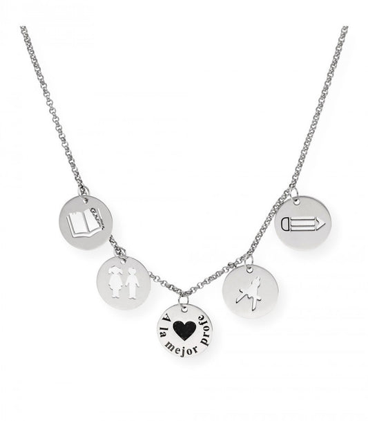 Gargantilla de Plata 925 A la mejor profe
