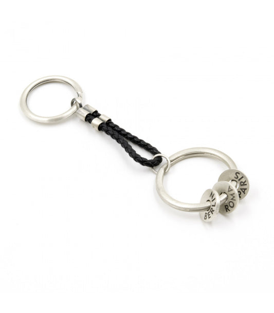 Llavero Travel con Aros Personalizados en Plata 925